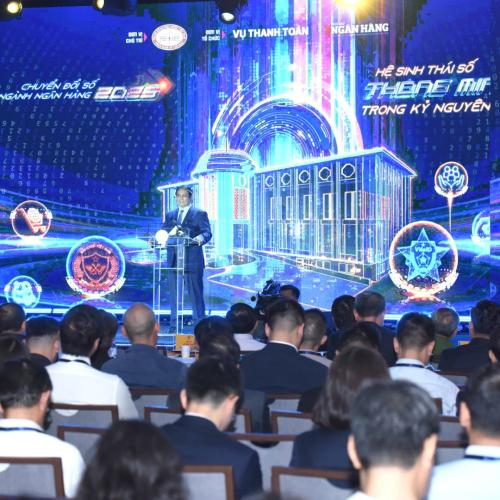 Thủ Tướng Phạm Minh Chính dự sự kiện " Chuyển Đổi Số Ngành Ngân Hàng Năm 2025"